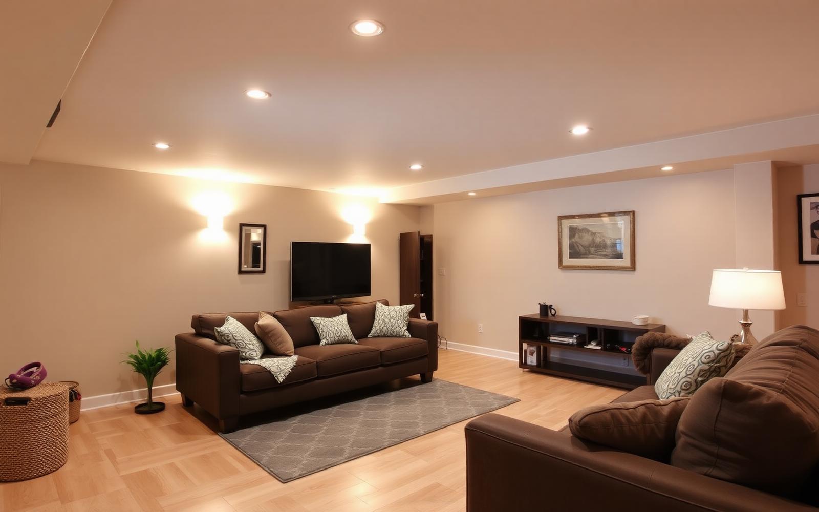 Dry finished basement